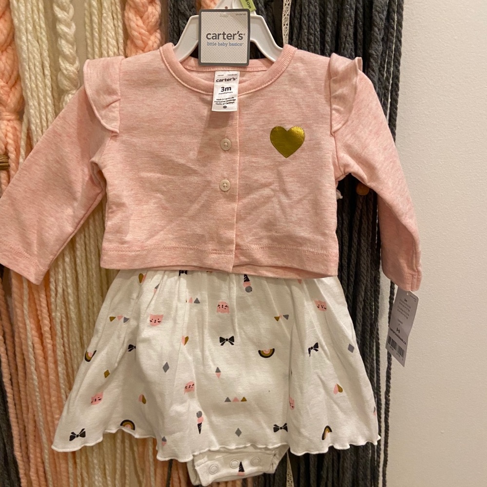 BNWT onesie and cardigan